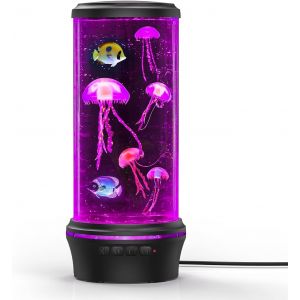 Lampe Lave Led - 8 Couleurs Led Mood Lampe M&eacute;duse Aquarium Lampe Pour Enfants, Amis, Cadeaux D'anniversaire - Neuf