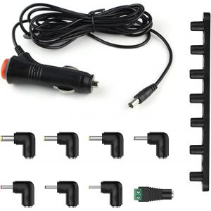 LORANKA-Chargeur de voiture universel 12 V 3 A 24 W pour c&acirc;bles d'alimentation de tablette, appareils photo, lecteur DVD, CCTV, barres lumineuses LED et autres produits &eacute;lectroniques automobiles, c&acirc;b - Neuf