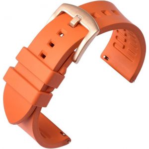 Kal-Bracelet De Montre De Sport, Bracelet De Remplacement De Bande De Montre À Dégagement Rapide En Caoutchouc Fluoré Fkm Pour Montre De Sport 19mm 20mm 21mm 22mm 24mm For Men Women - Neuf