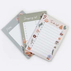 Lot de 3 blocs-notes pour Noël-Planning de Noël-DIN A5-Avec liste de courses,notes,liste de choses à faire. - Neuf