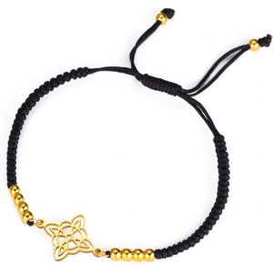 Eryi-Bracelet De N?uds De Sorcières Pour Femmes Hommes En Acier Inoxydable Magie Sorcellerie N?ud De Sorcière Avec Une Perle Tissage Coloré Ajustable Bijoux Wiccan - Neuf