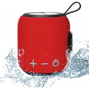 M7 Enceinte Bluetooth Portable, Haut Parleur &Eacute;tanche Ipx67 Avec Bluetooth 5.0, Surround &Agrave; 360 Degr&eacute;s,1800Mah, Autonomie 10H, Pour Soir&eacute;es Plage, Randonn&eacute;es, Voyage,Rouge - Neuf