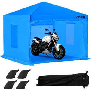NouvelHorizonstore-Cabine de Peinture Portable de 293x293x181 cm, Tente de Pulv&eacute;risation avec Cadre Pliable et 2 Fen&ecirc;tres Lat&eacute;rales en Maille, Ventilation Am&eacute;lior&eacute;e, pour Pi&egrave;ces Automobiles, Meubles - Neuf