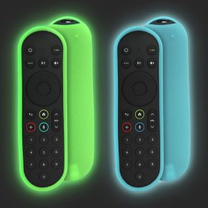 Housse Coque en Silicone pour Sky Q Toucher/Ne Pas Toucher T&eacute;l&eacute;commande, Antid&eacute;rapage, Antisismique, Lavable, Etui de Protection pour Sky Glass/Sky Stream TV T&eacute;l&eacute;commande (Vert Lumineux+Bleu Lumineux) - Neuf