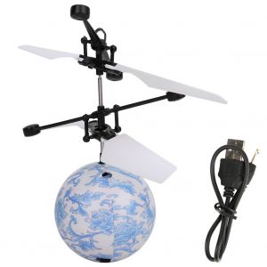 Jouet Avion Inductif Magique En Porcelaine Bleue Et Blanche, Boule Coloree Suspendue, Pour Enfants - Neuf