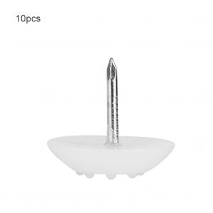 Lot De 10 Patins Antiderapants En Plastique Pour Pieds De Chaise, Protection De Sol, Pour Table, Meubles, 18 Mm X 5 Mm - Neuf