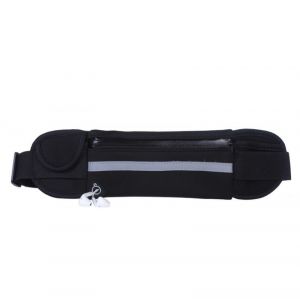 Sac banane de course extensible (noir), sac banane étanche à rabat, sac banane de fitness réglable pour iPhone, Samsung S/Note, hommes et femmes, pour sports de plein air, voyage - Neuf