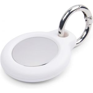 LETNERNY-Frizze Airtag Lot De 4 &Eacute;tuis De Protection Avec Porte-Cl&eacute;s, Petits Accessoires Portables Id&eacute;al Pour Voiture, V&eacute;lo, Sac &Agrave; Dos, Animal Domestique (Coque Pour Air Tag Avec Anneau Cl&eacute;) (4 Pi&egrave;ces - Neuf