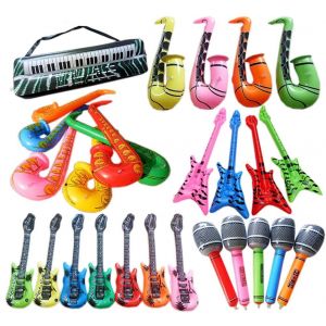 Pvc Gonflable Guitare Microphone Luth Instrument De Musique Enfants Jouet F&ecirc;te Props_Drum# - Neuf
