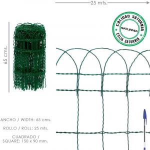 Saturnia - Malla Electrosoldada Plastificada Residence 65 Cm. Rollo 25 Metros - Neuf