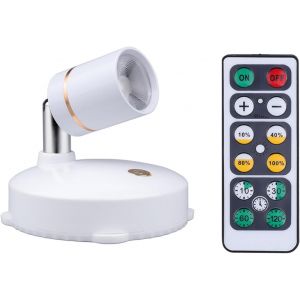 Spot Led &Agrave; Piles &Agrave; Intensit&eacute; Variable Avec T&eacute;l&eacute;commande Pour Illustration,Vitrine - Neuf