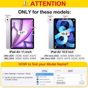 KALANKA-Clavier pour iPad Air 11 Pouces M3/M2 (2025/2024), iPad Air 5/4 10.9 Pouces (2022/2020), Clavier AZERTY sans Fil, Housse Multipositions avec Rangement de Stylet, Gris Sid&eacute;ral - Neuf