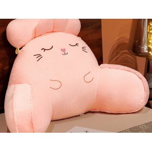 Coussin De Dossier Avec Accoudoirs Pour Un Soutien Optimal De La Nuque Et Du Dos - Rose - Neuf