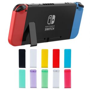 Convient pour Nintendo Switch console arri&egrave;re support NS back cover support kickstands pi&egrave;ces de r&eacute;paration 2pcs noir - Neuf