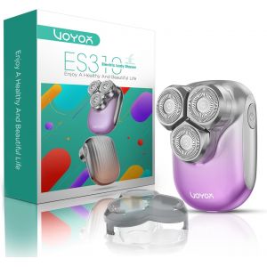 Rasoir Electrique Femme Epilateur Visage Femme Rasoir Femme Pour Visage Corps Bras Et Bikini Tondeuse Femme Intime Imperm&eacute;able Type-C Rechargeable Portable Es310 (Violet) - Neuf