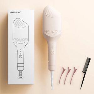 Bigoudi Électrique 40mm Grande Vague Style Céramique Cheveux Longue Durée Fer À Friser Outil De Coiffure Baguette À Friser Cheveux Waver-Beige - Neuf