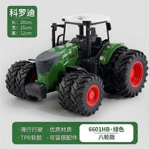 Children's Farmer Car Farm Tractor Inertia Toy Car Model Transport Trailer Engineering Vehicle-huit tours - Neuf