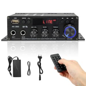 Amplificateur Hifi, Amplificateur Bluetooth 5.0 Audio Miniature À 2 Canaux Avec Alimentation 12V 5A, 40W+40W Max 400W, Télécommande Pour Voiture, Home Bar, Party Theatre - Neuf
