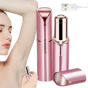 &Eacute;pilateur Pour Femmes, Sans Douleur, &Eacute;pilateur &Eacute;lectrique Usb, Rasoir Visage Et Corps Pour Femmes, Sourcils Et L&egrave;vres, &Eacute;lectrique Visage Et Menton, 2 En 1 Rechargeable, Avec Lumi&egrave;re Led - Neuf