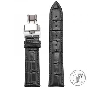 Bracelet En Cuir V&eacute;ritable De Vache Pour Seiko Tissot,Bracelet De Montre Universel &Agrave; D&eacute;gagement Rapide 12 13 14 15 16 17 18 19 20 21 22 23 24 26mm.Black 02.12mm - Neuf