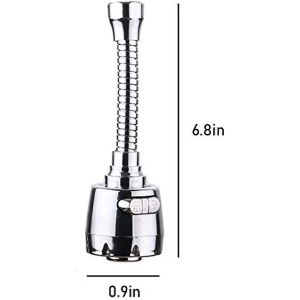 Accessoire de douchette pour robinet avec 2 modes et rotation &agrave; 360 degr&eacute;s - Neuf