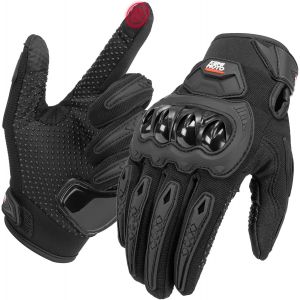 Subzonal-Gants Moto &Eacute;t&eacute; Homme, Knuckle Protection Respirant &Agrave; &Eacute;cran Tactile, Plein Doigt, Gants Motos Scooter Pour La Course De Moto, Vtt, Escalade, Chasse Et Motocross - Neuf