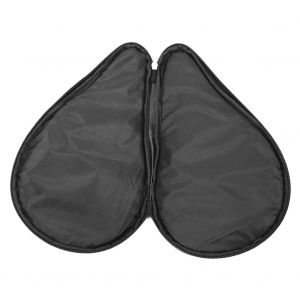 Etui Etanche Pour Raquette De Tennis De Table Et Ping-Pong Avec Pochette Pour Balles, Couleur Noire - Neuf