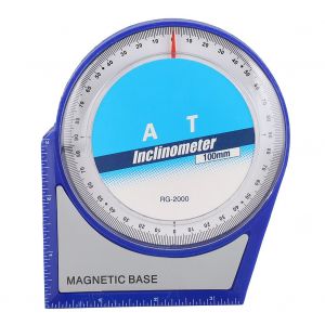 Inclinometre en plastique 4 x 90 degres, rapporteur d'angle, niveau - Neuf