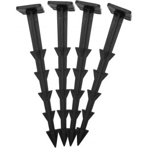 Letnerny-© - Lot De 25 Piquets De Fixation - Piquets D'ancrage En Plastique - Qualité Premium - Résiste À Lhumidité - Température - 30°C À + 80°C - Fixation Pour Toile De Paillage, Bâche, Tente, Etc - Neuf