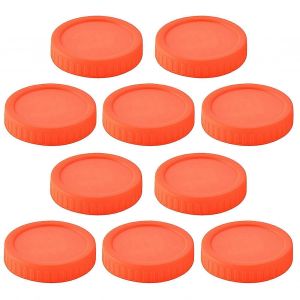 10pcs 86mm Large Bouche Pot Couvercle Joint En Silicone Hermétique Qualité Alimentaire Sans Bpa Heavy Duty Étanche Coloré Universel Tasse Ronde Peut Couvrir Jikaixiang - Neuf