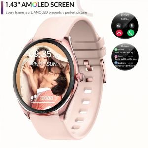 Pour Xiaomi Ultra Mince Montre Intelligente Femmes 1.43 "Amoled 466*466 Hd Pixel Affichage Toujours Afficher L'Heure Rappel D'Appel Smartwatch Dames.Pink.Bluetooth Call - Neuf