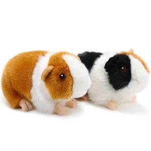 2 Pi&egrave;ces Jouets En Peluche Cochon D'Inde Mignon Animaux En Peluche R&eacute;alistes Jouets Poup&eacute;e De Cochon D'Inde Douce D&eacute;cor Pour F&ecirc;te &Agrave; Th&egrave;me Gar&ccedil;ons Filles (Style Classique) - Neuf