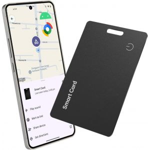 NouvelHorizonstore-Slim Wallet Tracker Card, localisateur de Portefeuille Rechargeable, &iquest;&iquest;tanche IP67, Fonctionne avec Google Find My App (Android Uniquement), Organisateur pour &iquest;&iquest;tiquettes de Bagages, - Neuf