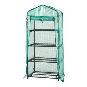 Serre De Jardin &Agrave; 4 Niveaux 158 X 69 X 49 Cm Vert Helloshop26 03_0010542 - Neuf