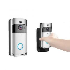 Sonnette vid&eacute;o WiFi avec communication bidirectionnelle, vision nocturne, d&eacute;tection de mouvement, t&eacute;l&eacute;commande et installation facile - Neuf
