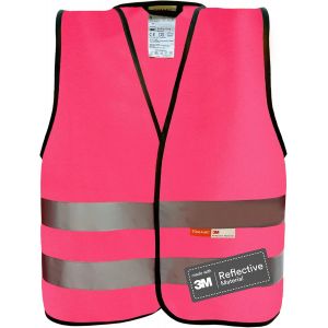 Gilet de haute visibilité pour enfants-Gilet réfléchissant avec fermeture scratch et bandes réfléchissantes-Fabriqué avec du matériau réfléchissant 3M.[T282] - Neuf