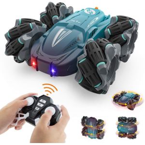 ERYI-Voiture Télécommandée Drift, 4Wd Stunt Voiture Rc 2,4 Ghz Rotation À 360° Voiture Jouets Enfants 3 4 5 6 7 8 9 10 11 12 Ans Voiture Radio Commande Pour Cadeaux Noël Anniversaire Jeux Enfants - Neuf