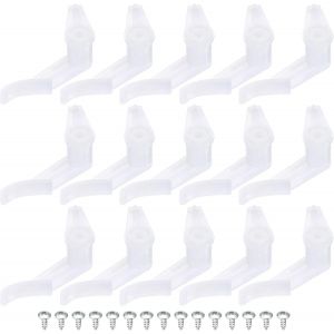 KAL-3.5Mm Lampe Ombre Clips Pour Plafond Lampes, 15 Paire Luminaire Ombre Fixe Boucles Luminaire Accessoires Transparent - Neuf