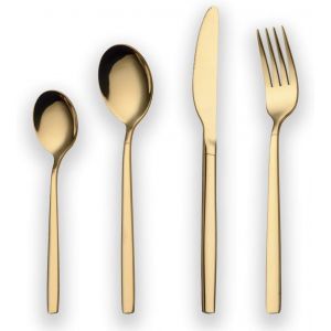 24 Pièces Titane Arc-En-Couleur Plaqué Ensemble De Couverts, 24 Pièces Ensemble De Coutellerie Colorée, Service Pour 6 (Arc-En-Ciel Brillant) - Neuf