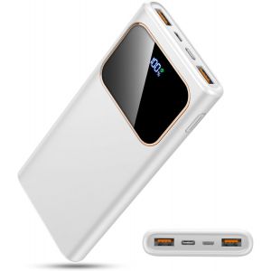 JGD-Batterie Externe, 22.5W 10000mAh Power Bank, Batterie Portable USB C Input & Output PD3.0 QC4.0 Charge Rapide Powerbank avec LED L'affichage Compatible avec iPhone Samsung etc Phone et Autres - Neuf