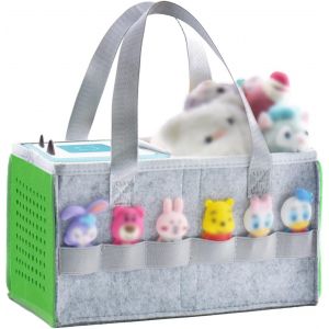 Sansh-Sac De Transport Pour Toniebox Starter Set Et Accessoires, Sac De Rangement En Feutre Pour Figurine Tonies Et Toniebox Étui De Transport Tonies Avec Poignée Pour Toniebox Et Accessoires (Vert H - Neuf