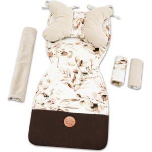 Coussin Poussette Universelle - Assise Rembourr&eacute;e Id&eacute;al Pour Si&egrave;ge Poussette Matelas R&eacute;ducteur B&eacute;b&eacute; Doux Et Respirant Reducteur Pour Siege Auto Feuilles - Neuf