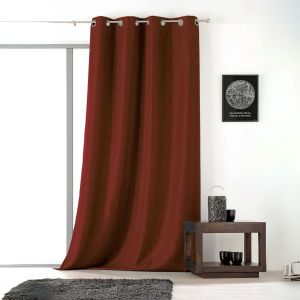 Rideau Uni Avec Oeillets - Neuf