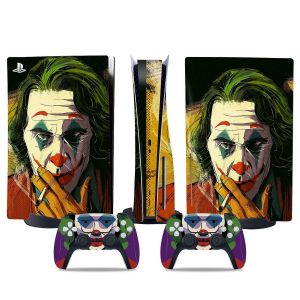 Autocollant De Version De Lecteur Optique Ps5, Peau Ps5 Cool, Poign&eacute;e De Contr&ocirc;leur, Pour Console Ps5 Et Contr&ocirc;leur, Dessin Anim&eacute; Dc, Joker9 - Neuf