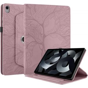 Coque Pour Ipad 11ème Génération 11 Pouces 2025 (A16), Ipad 10ème Génération 10.9 Pouces 2022 Étui Support Rotatif À 360 Degrés Pu Cuir Housse De Protection Avec Porte-Pencil Rose Gold - Neuf
