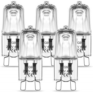 Kal-Ampoule G9 Pour Four Halogène G9 Oven 40w 230v Ampoule À Tolérance De 300°C 5 Pack - Neuf