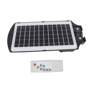 Hjlian Lampadaire Solaire 200 Led Ip65 Etanche 300 W Avec Detecteur De Mouvement Et Minuterie Pour Exterieur, Ideal Pour Une Cour, Un Trottoir Ou Une Ferme - Neuf