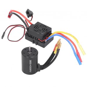 Moteur sans balais étanche 3650 4300KV, 60a, ensemble d'accessoires ESC sans balais pour voiture RC 1/10 - Neuf