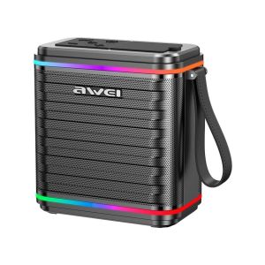 Enceinte Bluetooth &Eacute;tanche 15W Avec Lumi&egrave;res RGB Pour Ext&eacute;rieur Et F&ecirc;tes YONIS - Neuf