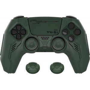 Shiba-Playvital Protection Pour Ps5 Coque Manette,Housse Silicone Avec 2 Capuchons Joystick Pour Ps5 Controller Et 6 Autocollants,[3 - Neuf